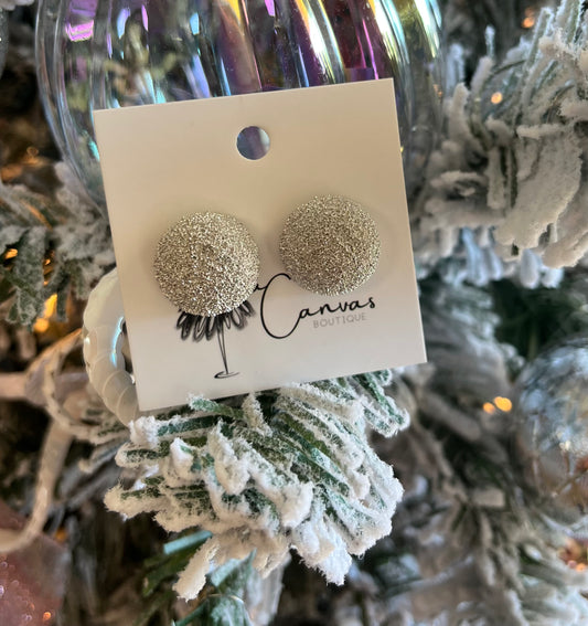 Silver Sparkling Studs
