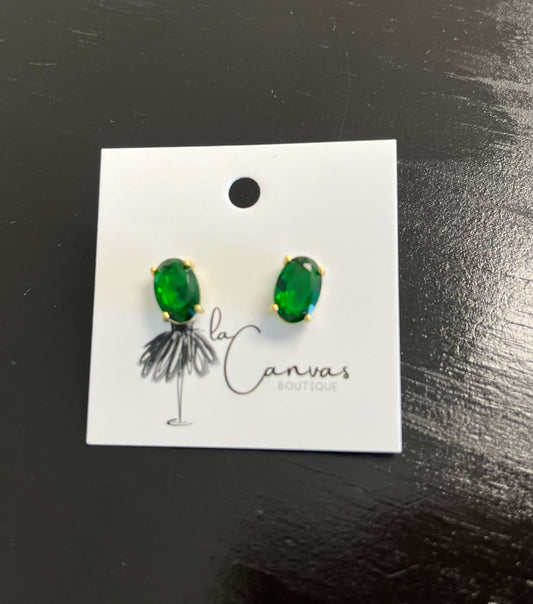 Emerald Stone Stud