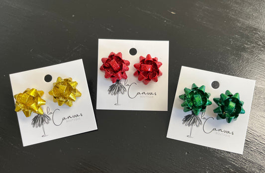 Holiday Bow Earrings