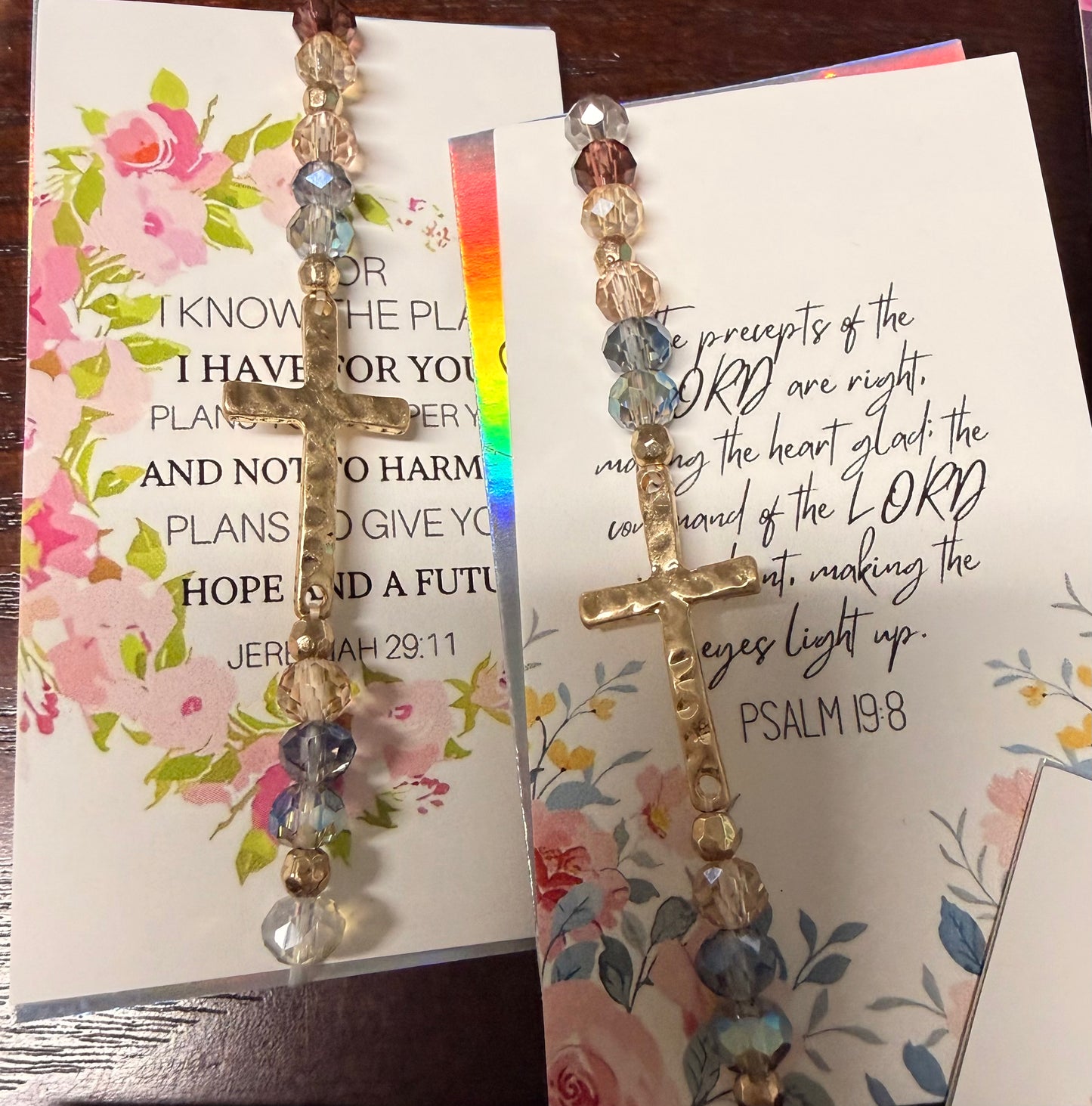 Gold Cross Beaded Bracelets