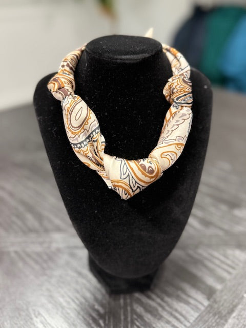 Ivory Paisley Scarf