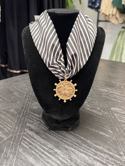 Gamecock Stripe Scarf Necklace