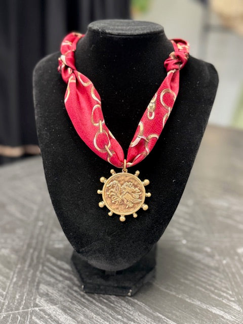 Gamecock Chain Scarf Necklace