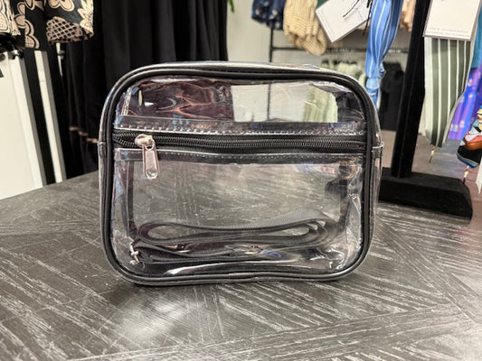 Clear Stadium Crossbody Bag w/Pocket