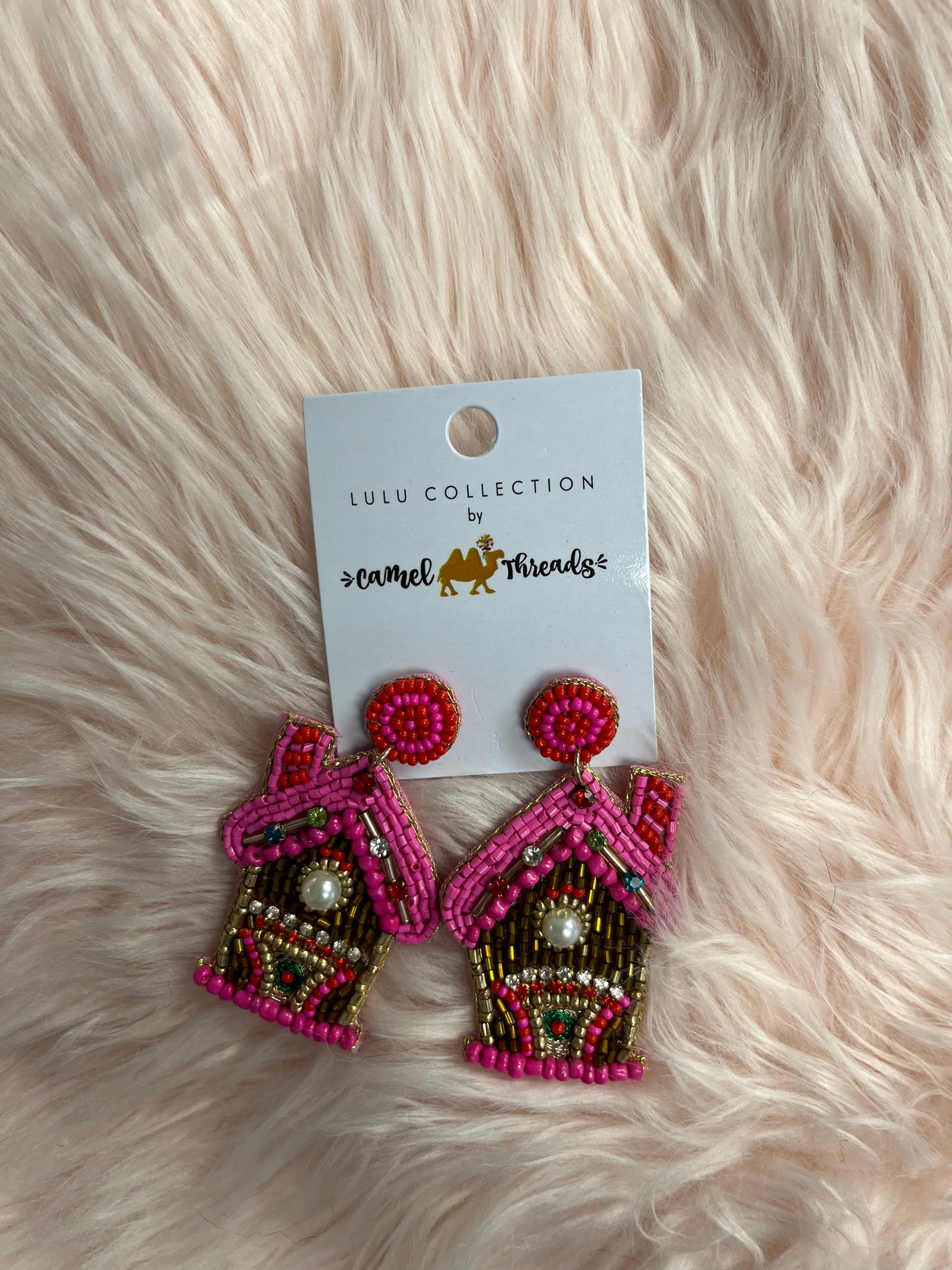 Gingerbread House Earrings