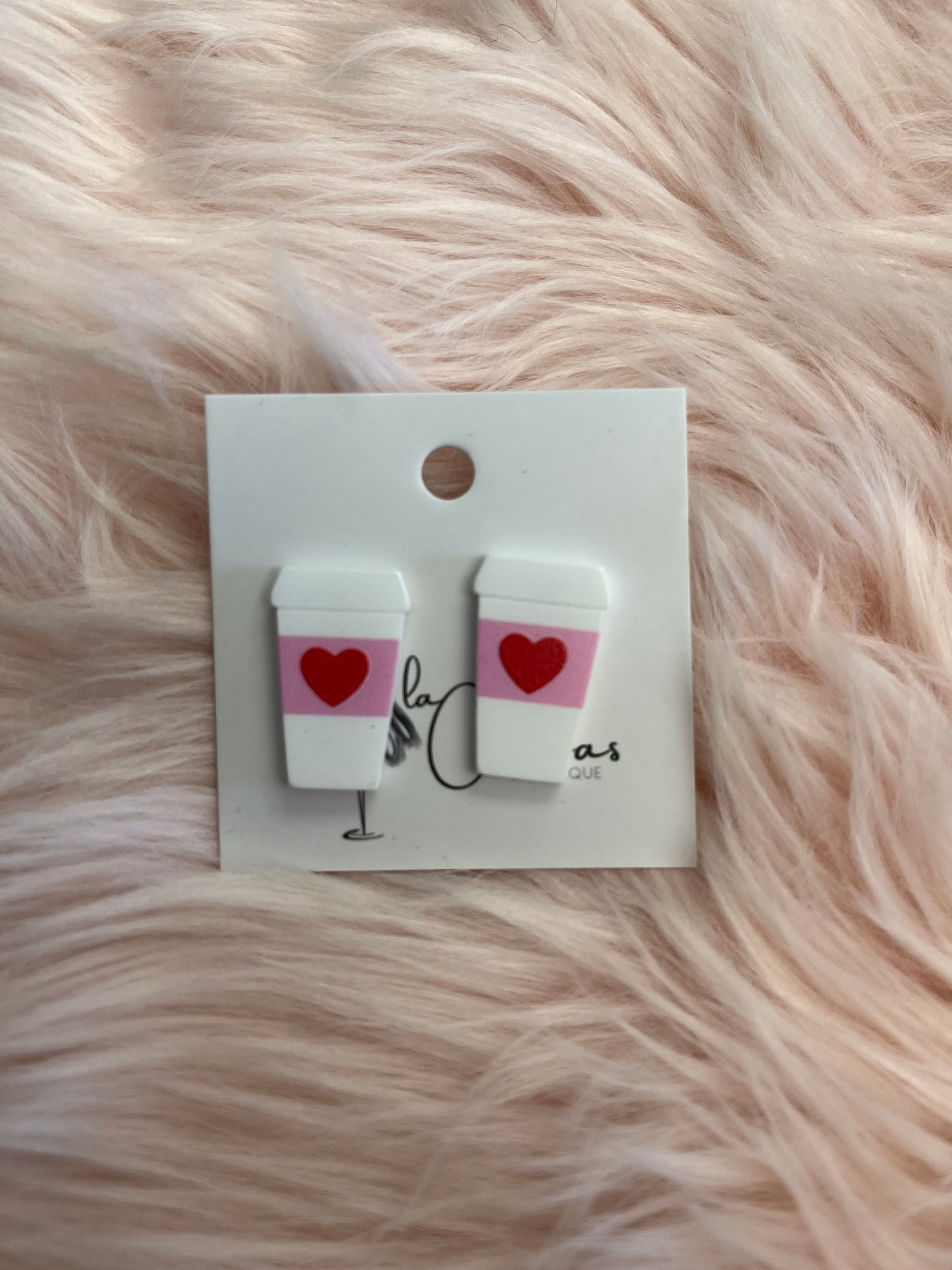 Heart Latte Earrings
