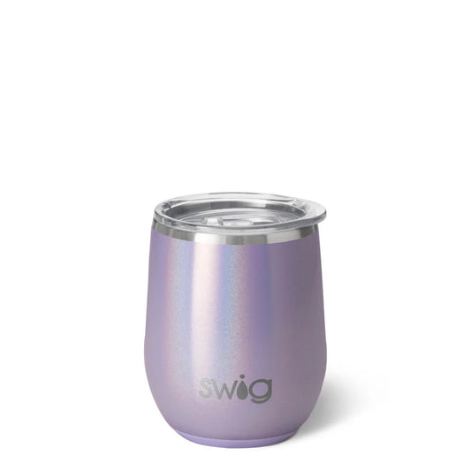 Lavendar Wine Swig Tumbler 12 oz