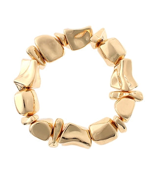 Gold Nugget Metal Bracelet