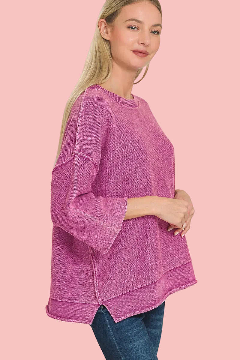 Plum Sweet Sweater