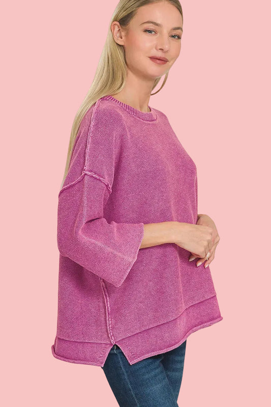 Plum Sweet Sweater