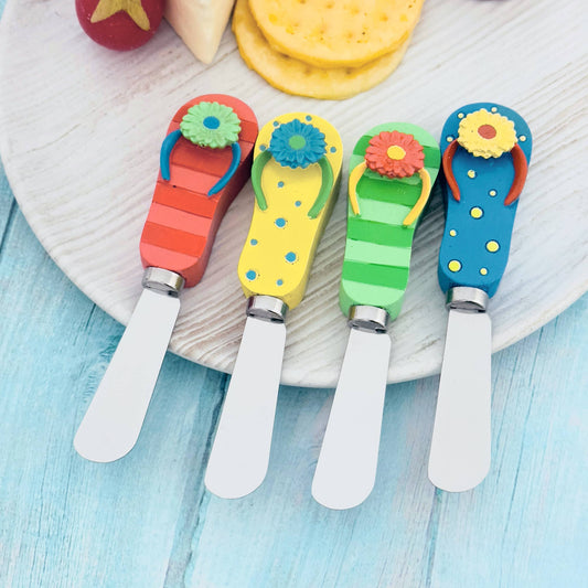 Flip Flops Polyresin Cheese Spreader
