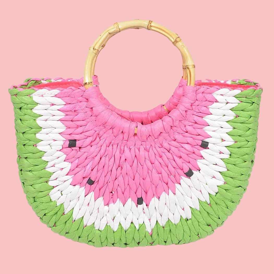 Straw Watermelon Handbag