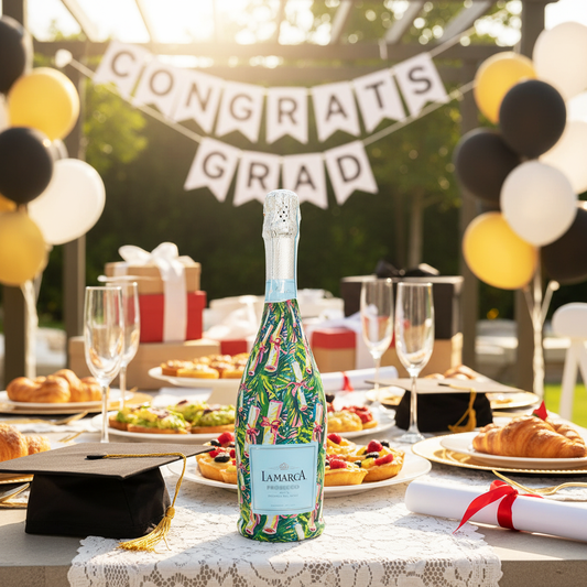 Preppy Diploma Prosecco Bottle Wrap