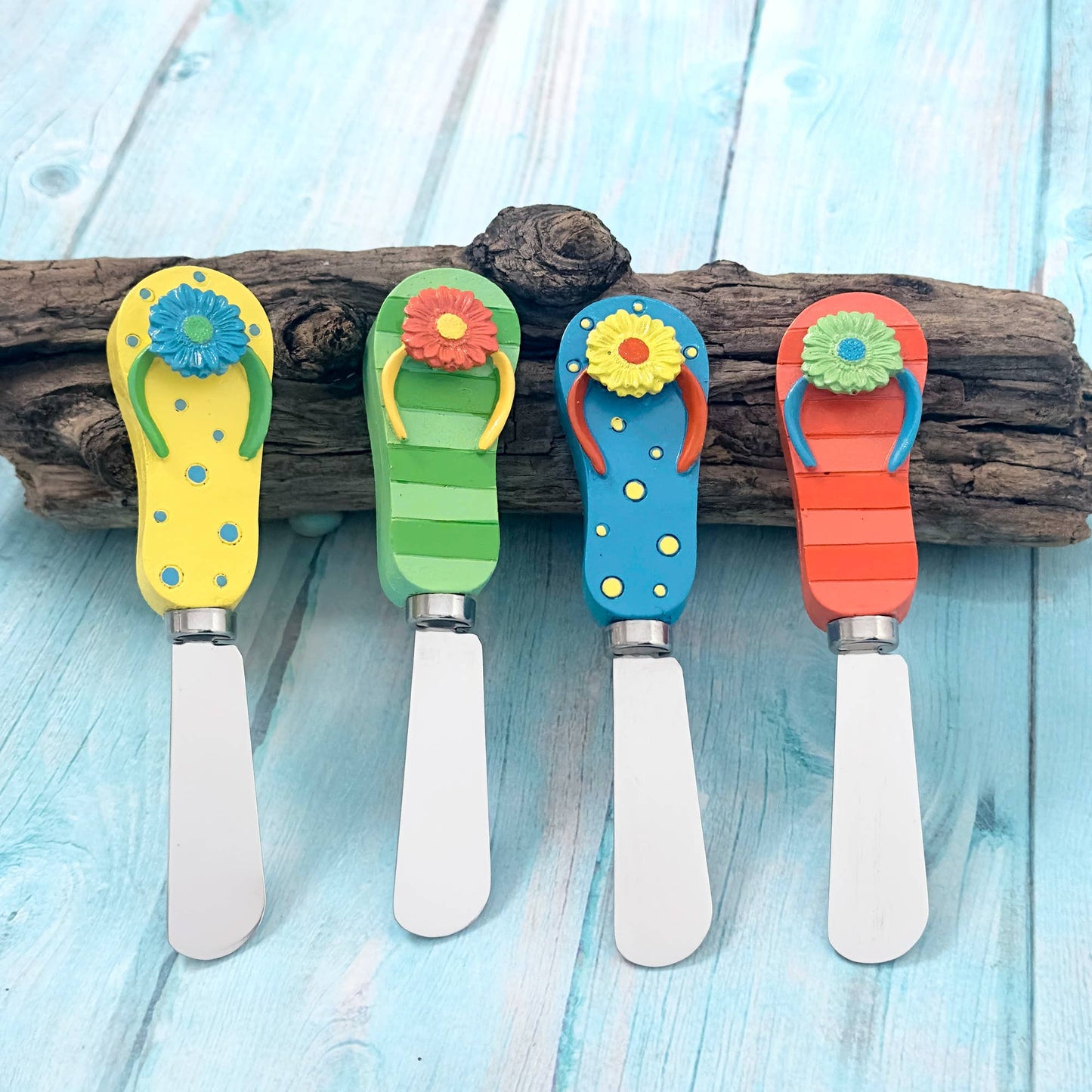 Flip Flops Polyresin Cheese Spreader