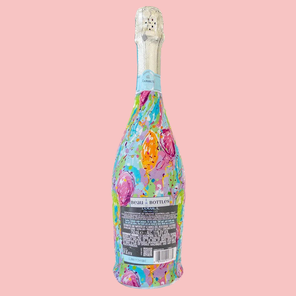 Beau Bottles Happy Birthday Balloons - Prosecco Collection