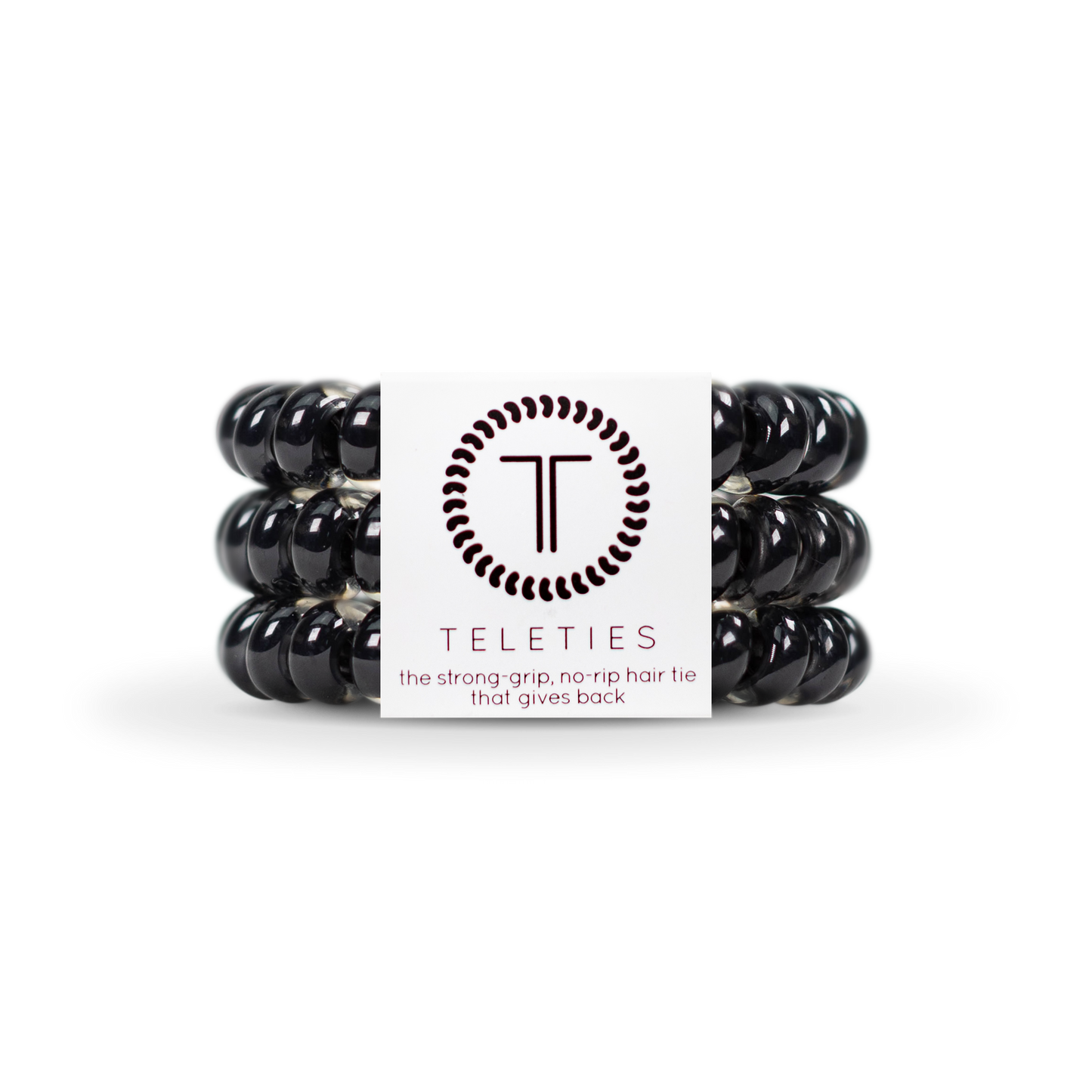 Jet Blac Hair Ties Lg