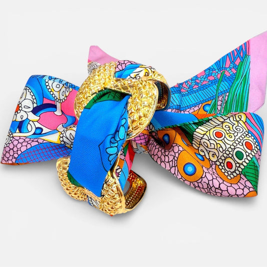 Paris Scarf Bangle Bracelet