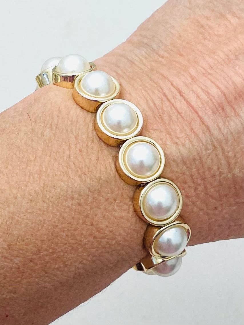 Pearl Layering Faux Pearl Bracelet