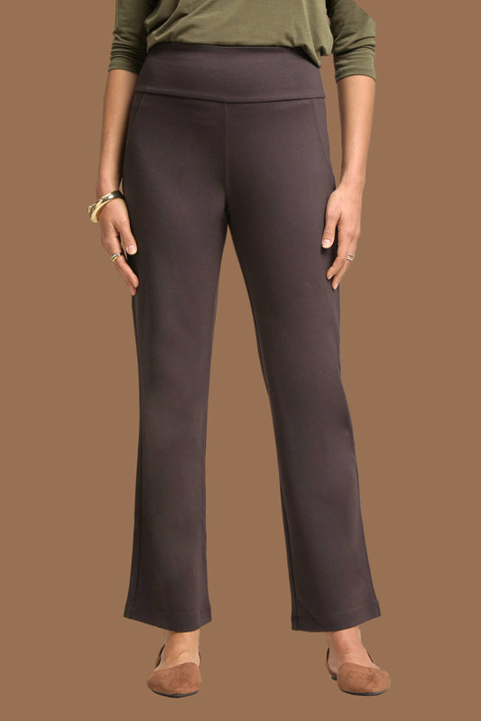 Magic Straight Leg Pants - Chocolate