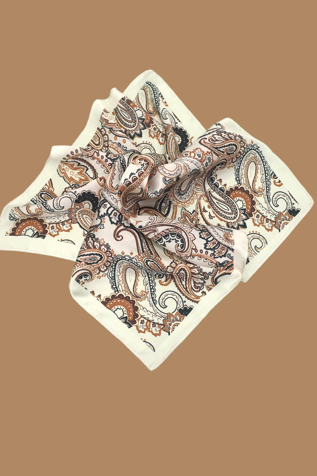 Ivory Paisley Scarf