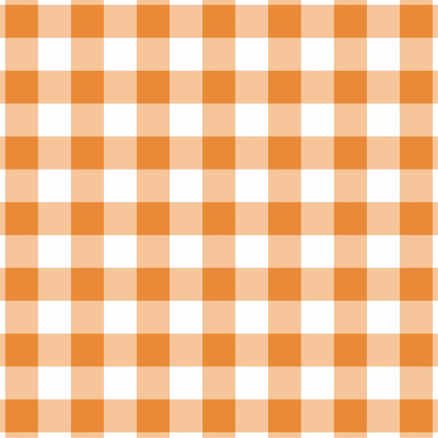Orange & White Gingham Prosecco Bottle Wrap