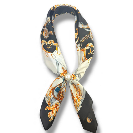 Ready To Wear Magnetic Scarf: Black
