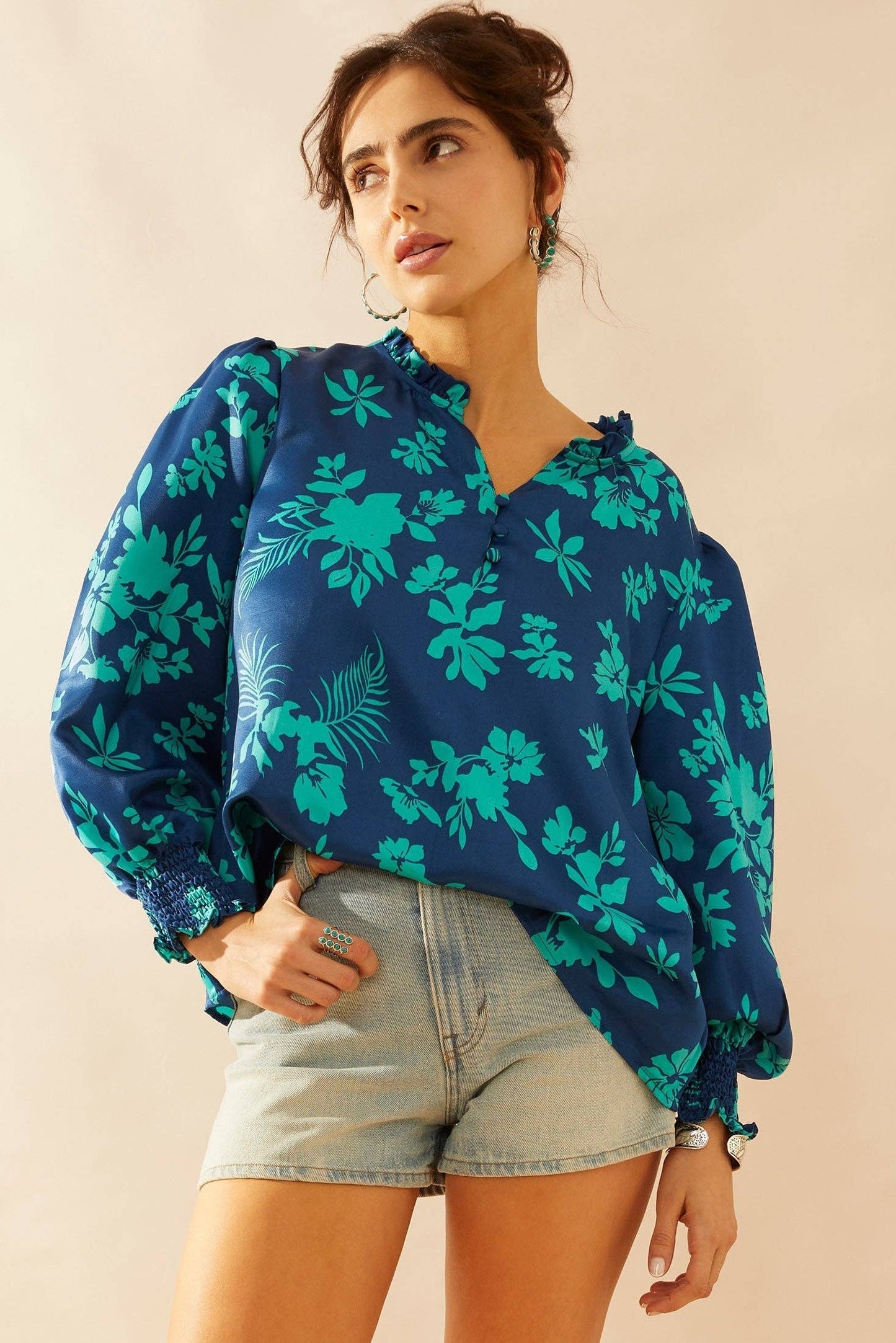 Thea Rae Blue Top