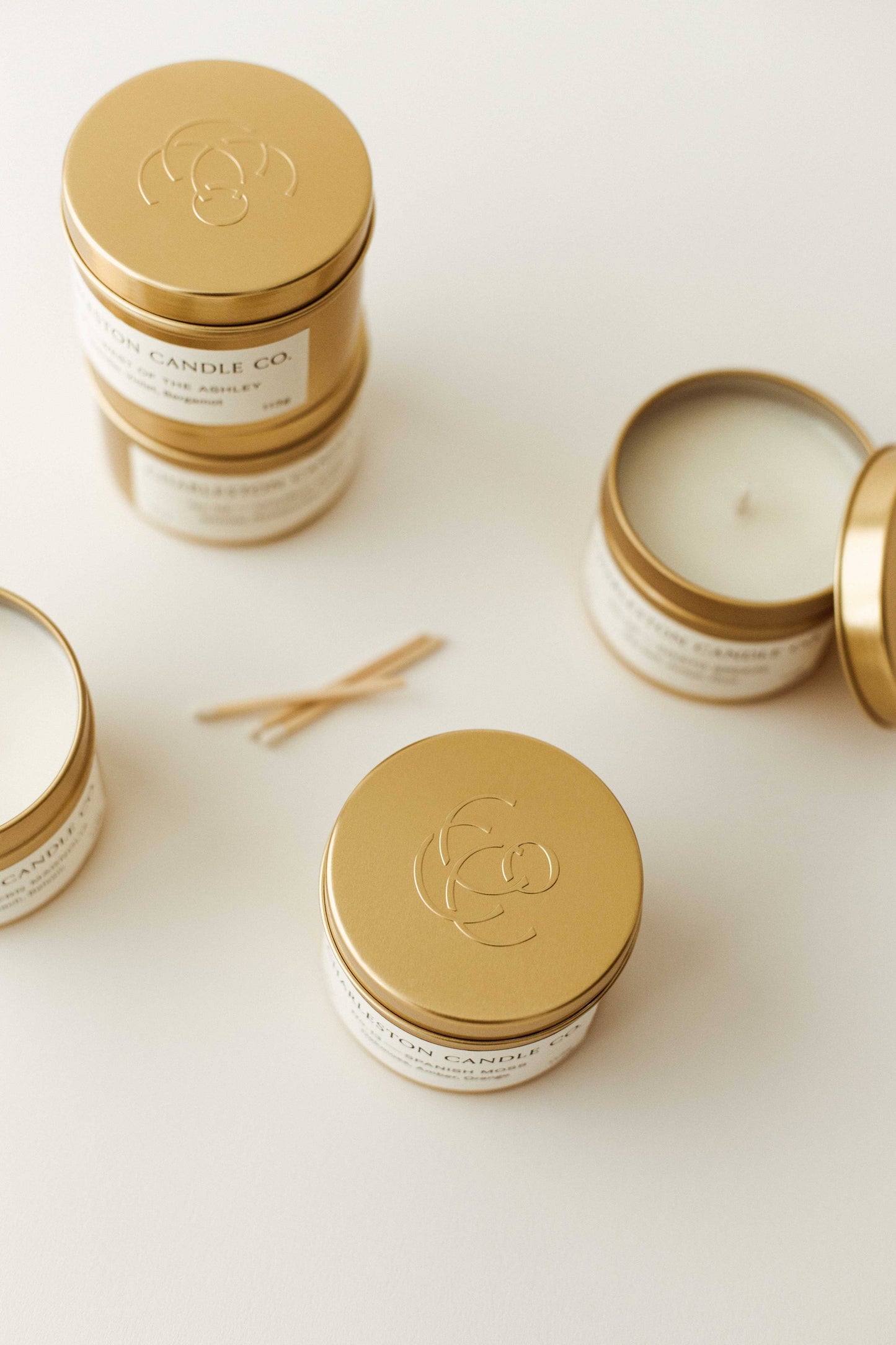 Charleston Candle Company Market Street Praline Travel Tin