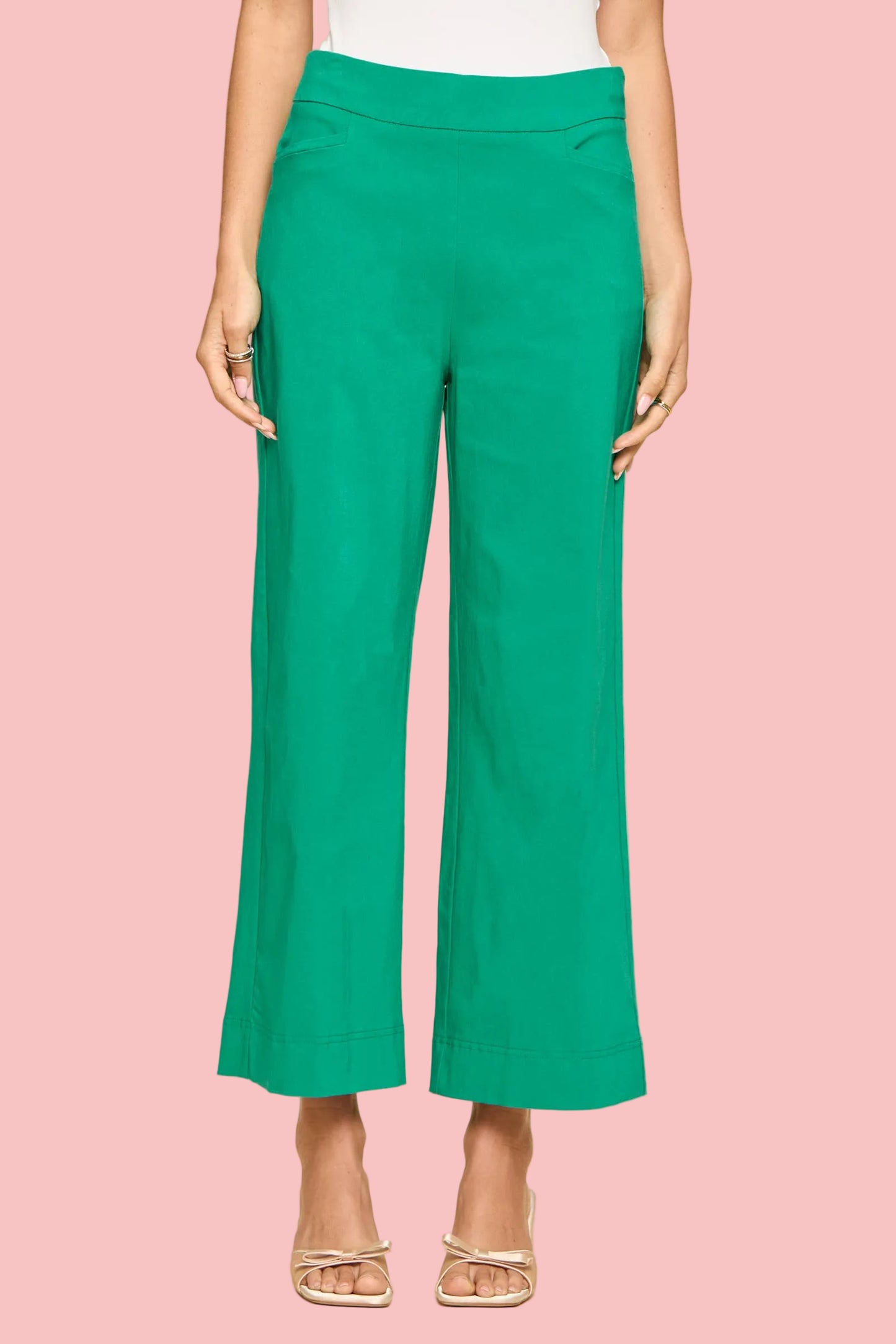 Everyday Emerald Wide Leg Pants