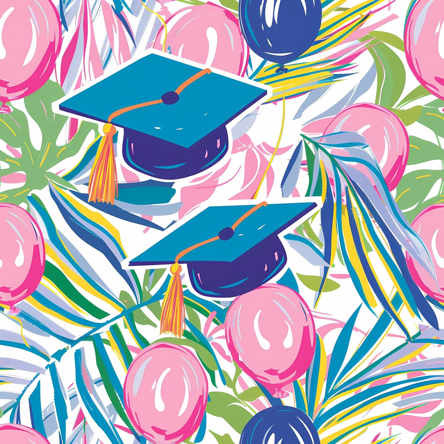 Pink Graduation Prosecco Bottle Wrap