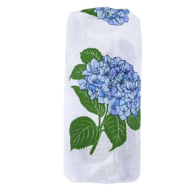 Hydrangeas Baby Muslin Swaddle Receiving Blanket Breathable and Lightweight