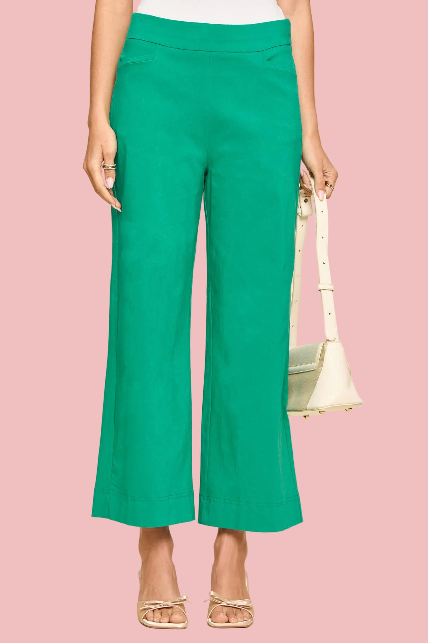 Everyday Emerald Wide Leg Pants