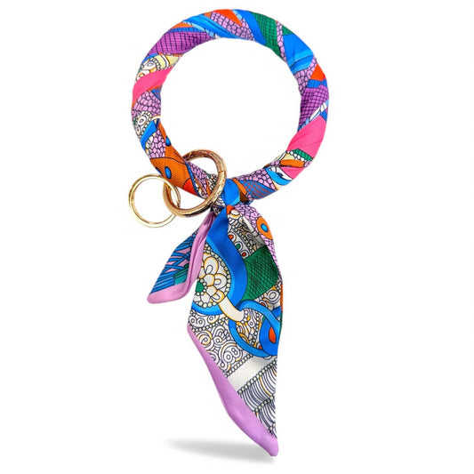 Multi Color Scarf Keyrings