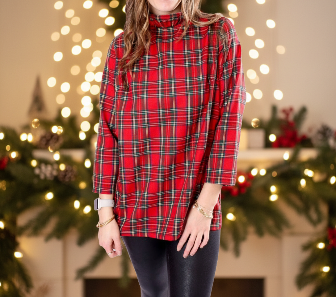 Cecily Tartan Blouse