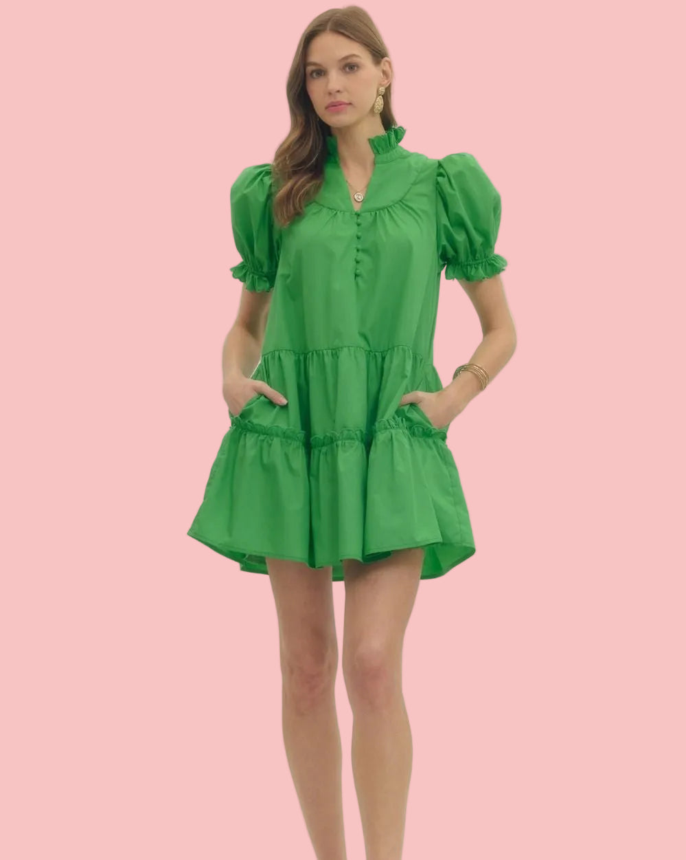 Groovy Green Dress