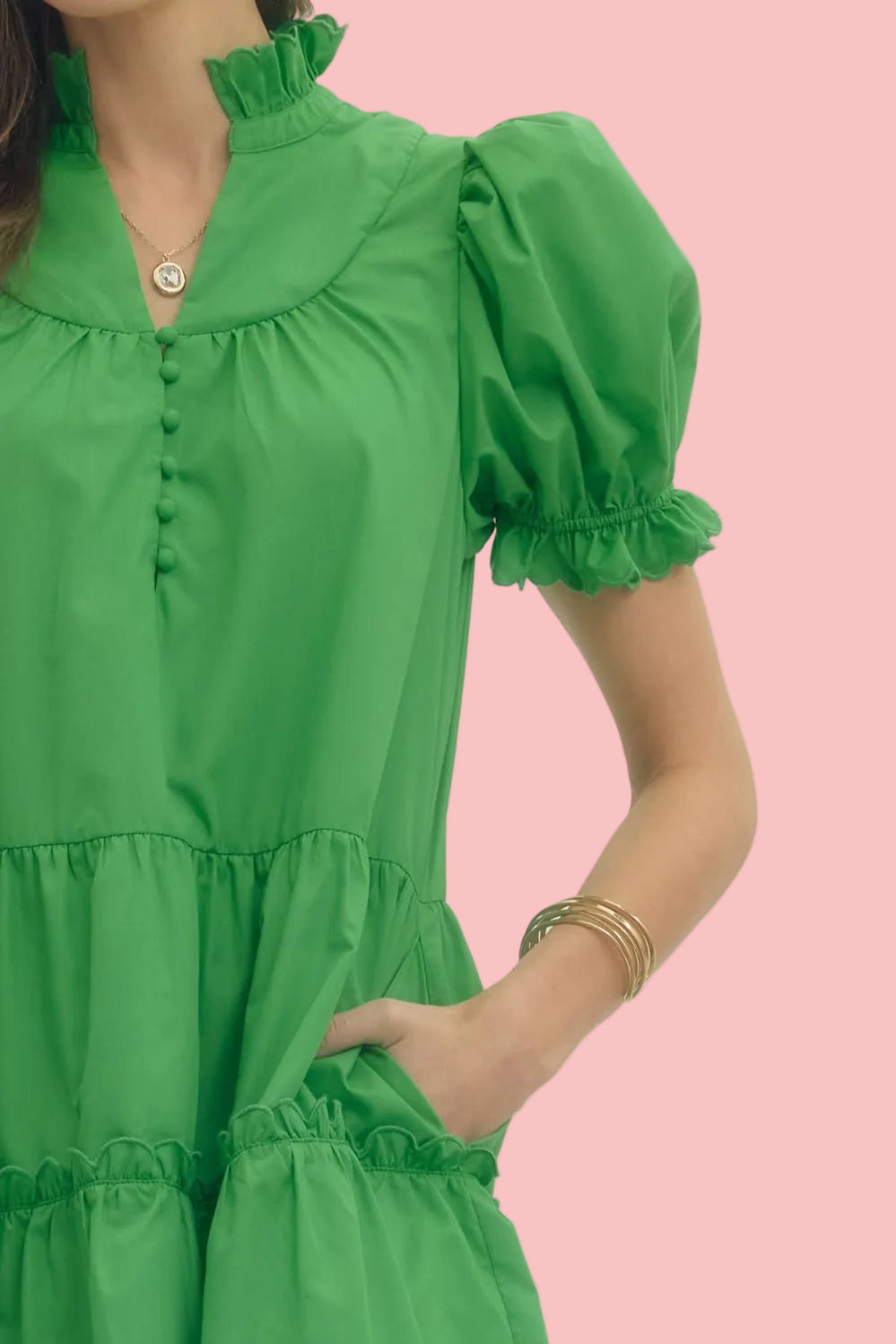 Groovy Green Dress