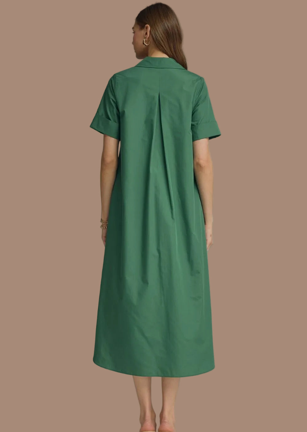 Perfect Hunter Green Midi Dress