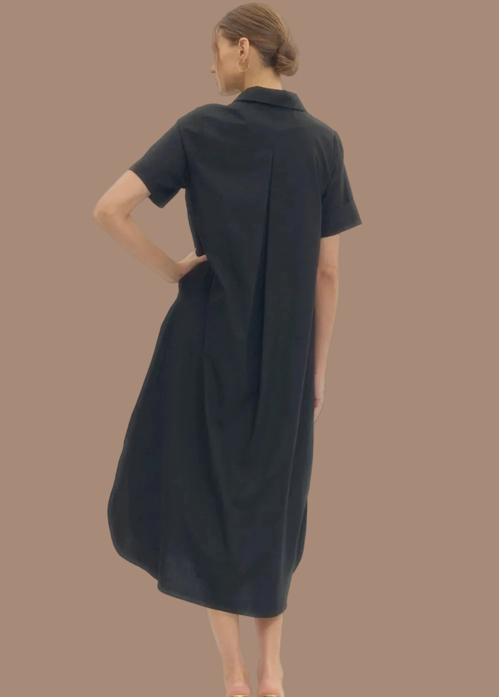 Raven Black Midi Dress