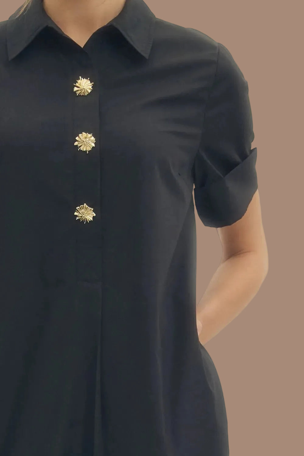 Raven Black Midi Dress
