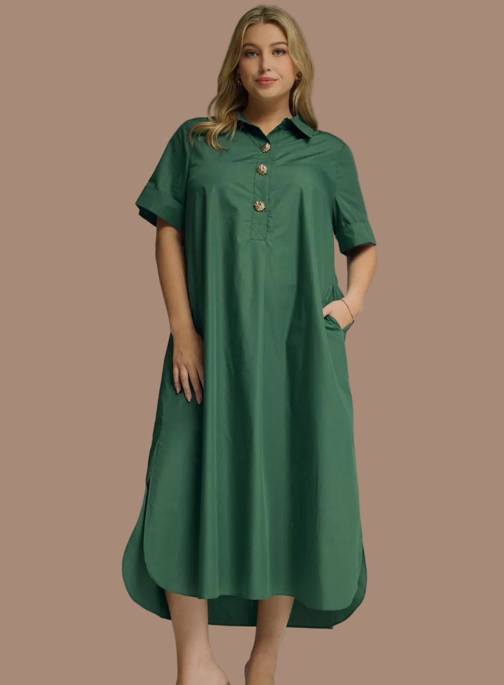 Perfect Hunter Green Midi Dress