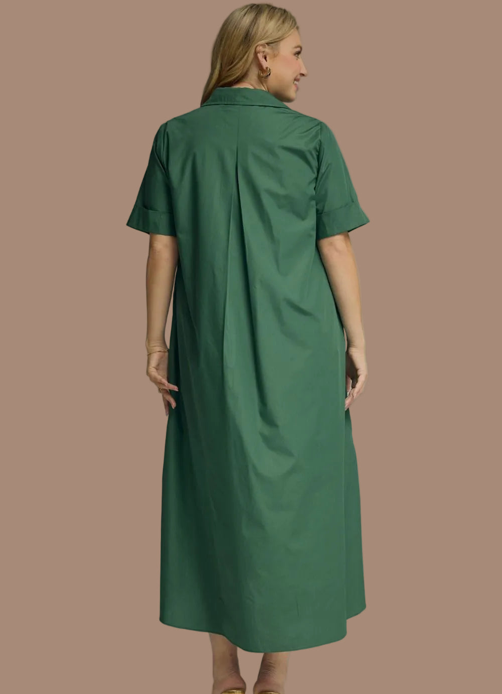 Perfect Hunter Green Midi Dress