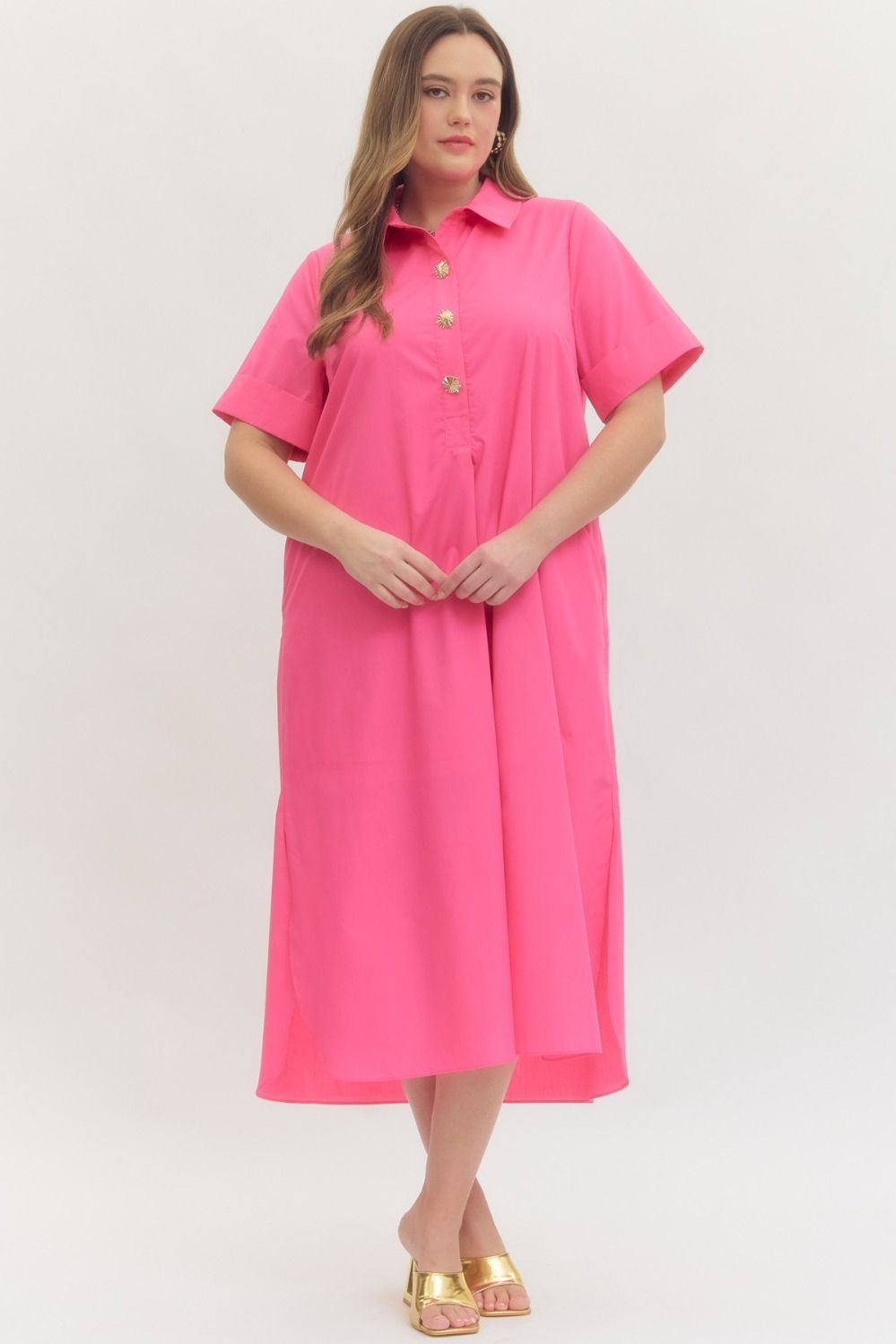 Dreamy Pink Midi Dress