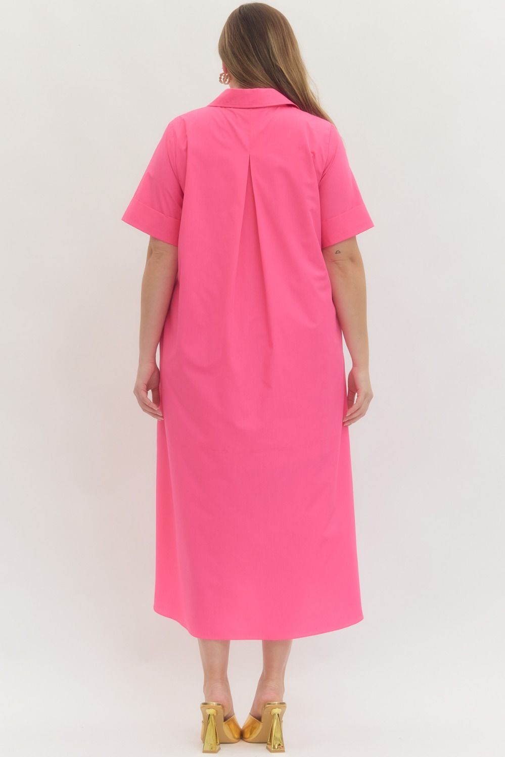 Dreamy Pink Midi Dress