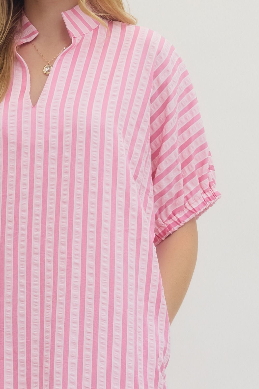 Pink Lemonade Striped Midi Dress