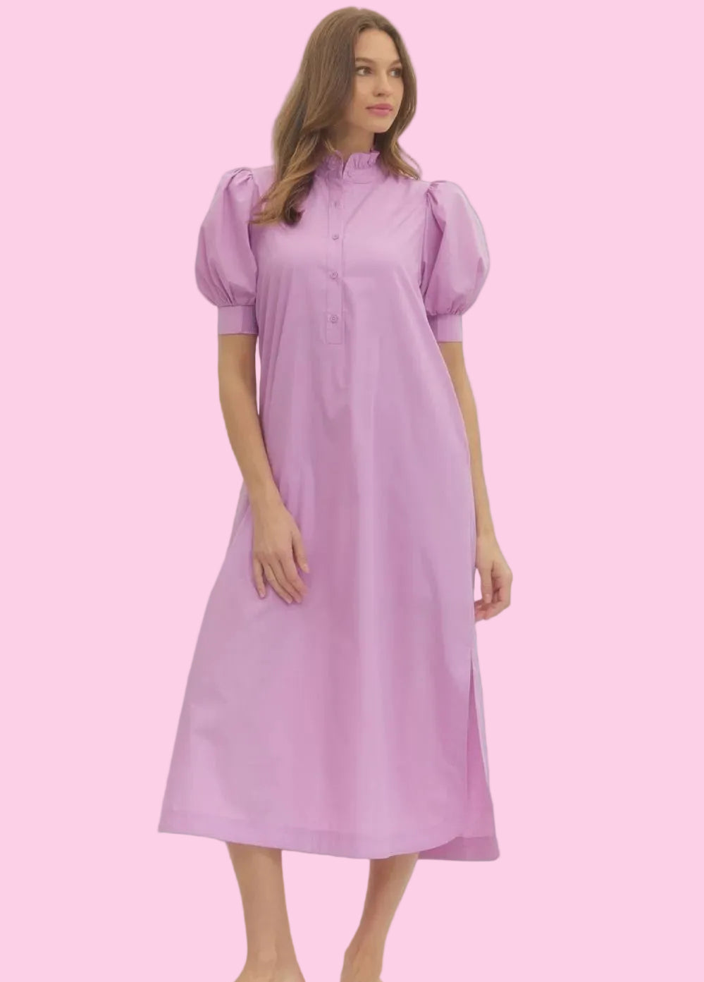 Lilac Beauty Midi Dress