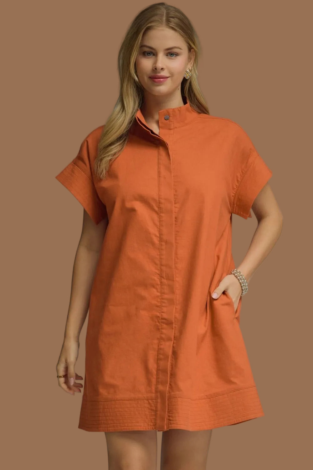 Rust Orange Dress