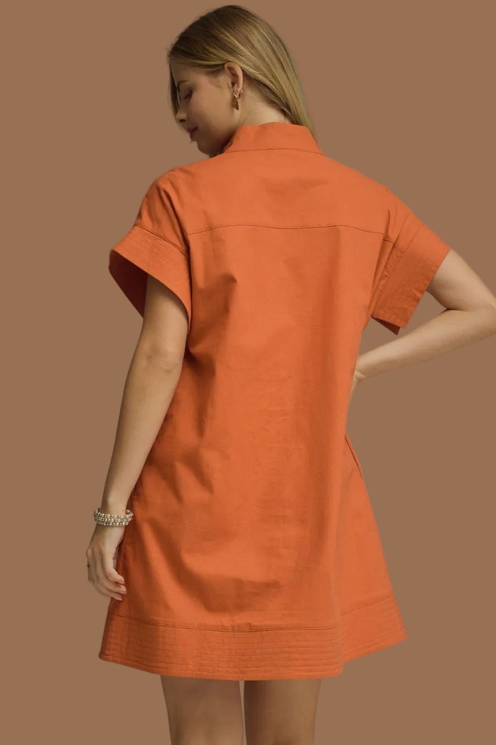 Rust Orange Dress