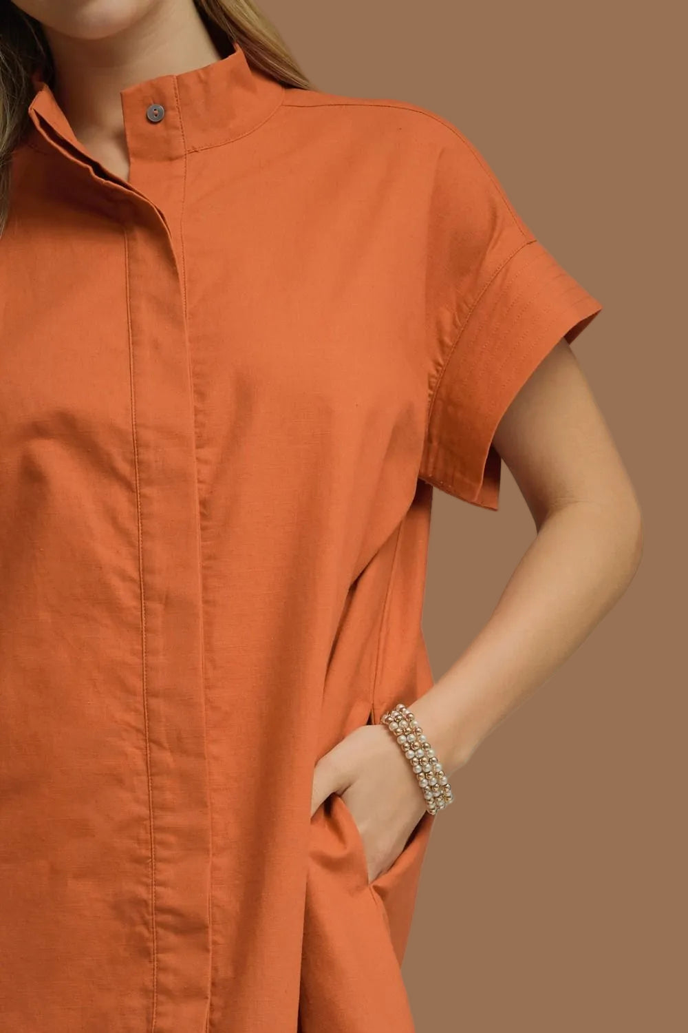 Rust Orange Dress