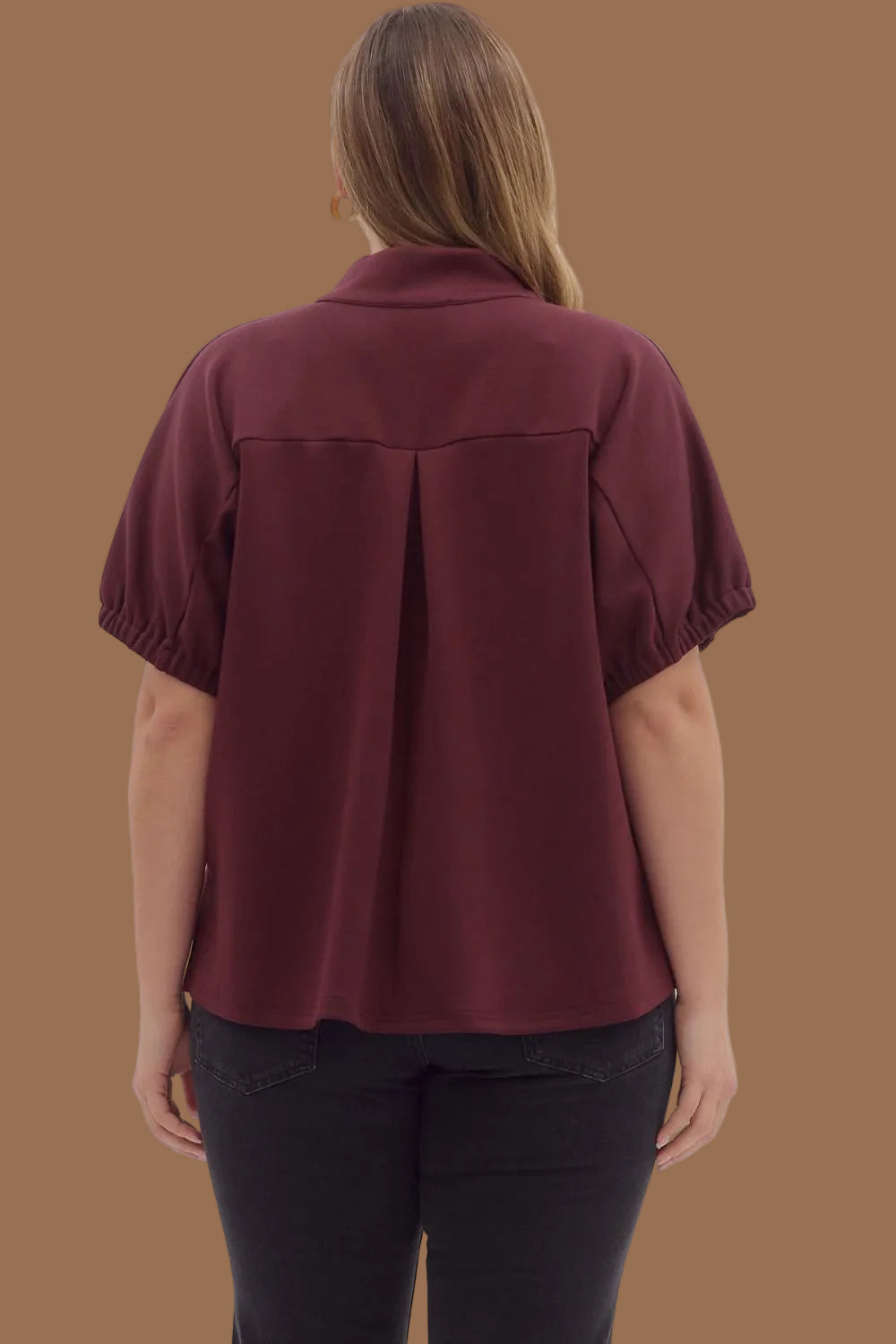 Deep Plum Knit Top