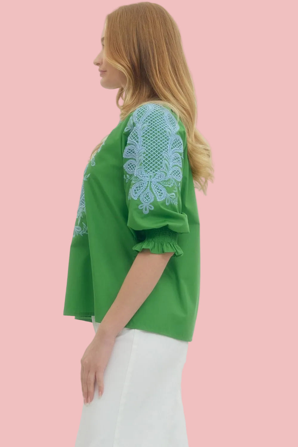 Bluebell Meadow 3/4 Sleeve Top